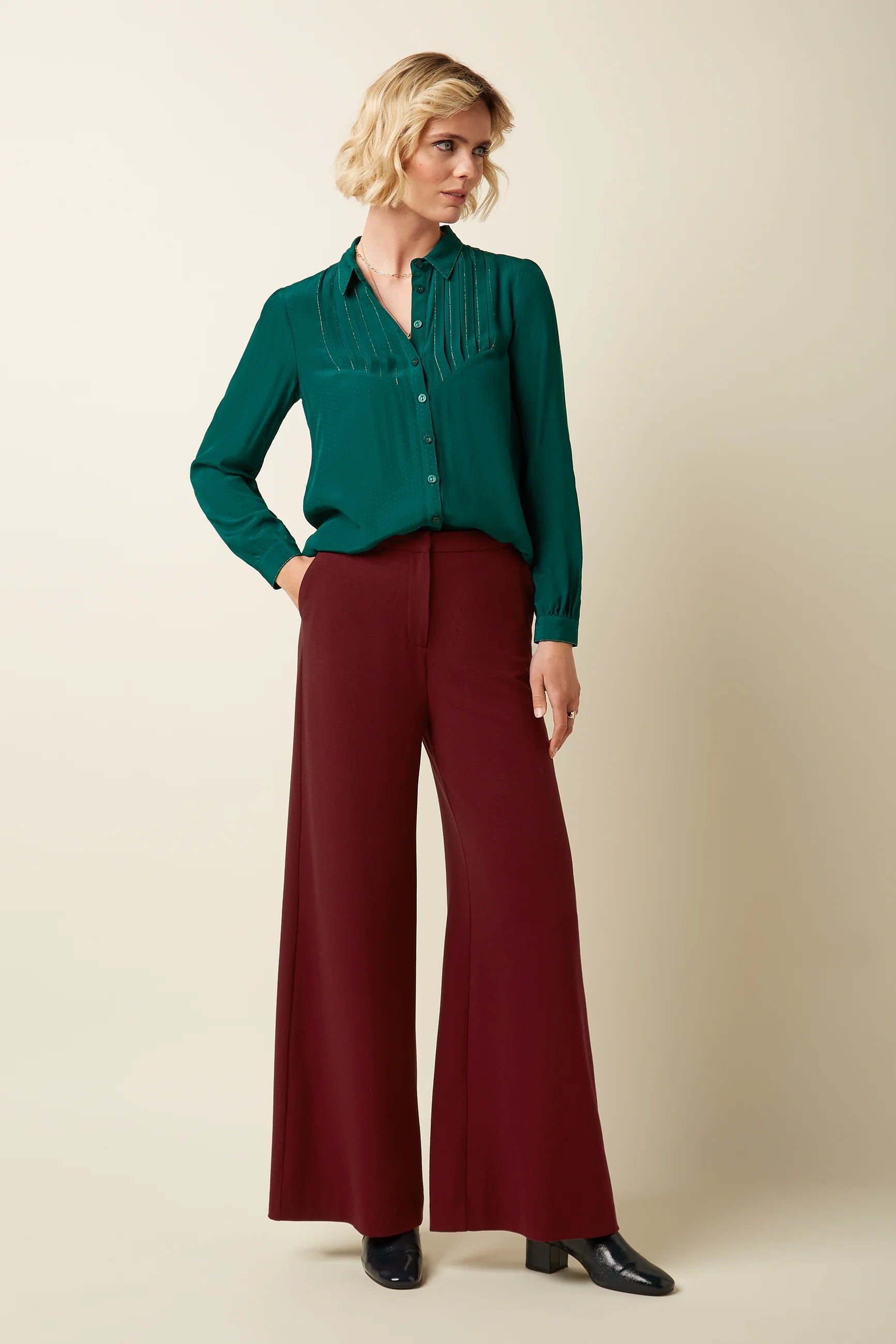 King Louie – Camicia Karen in viscosa naturale