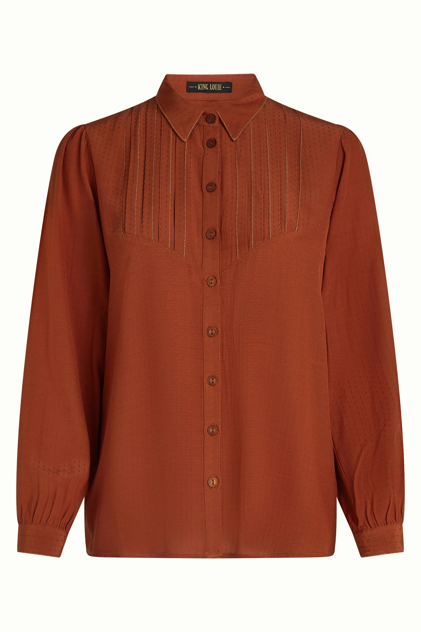 King Louie – Camicia Karen in viscosa naturale