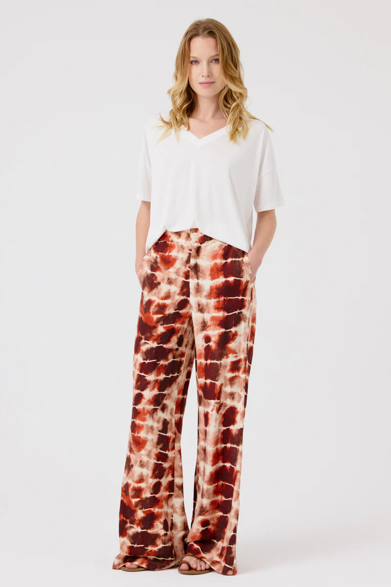Pantalone palazzo Ambeline viscosa stampata di Artlove