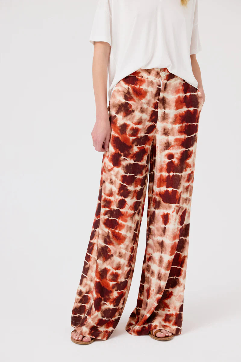 Pantalone palazzo Ambeline viscosa stampata di Artlove