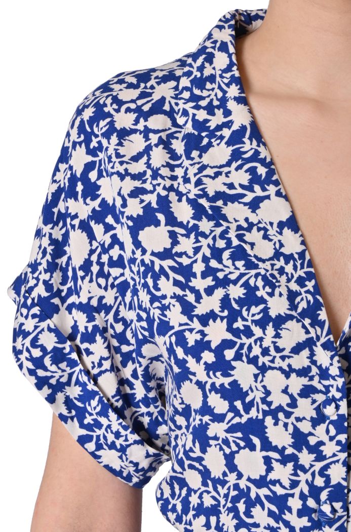 Abito corto Kea in rayon stampato di Sheare