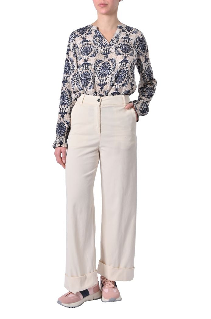 Blusa Lowi in viscosa stampata di Fransa