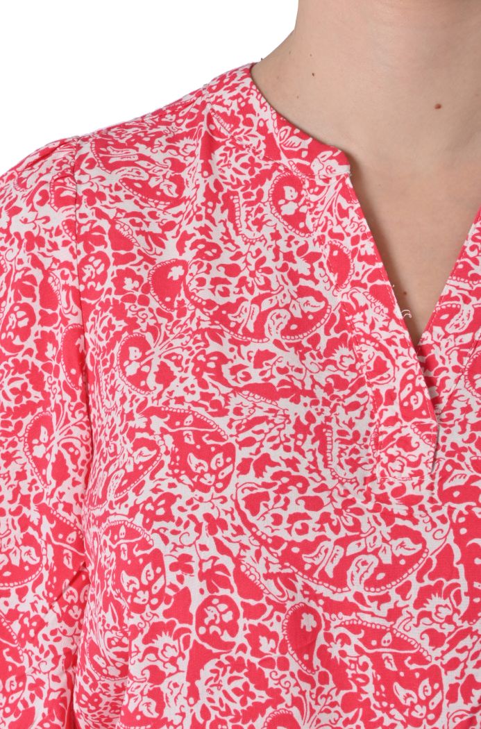Blusa Merle in viscosa stampata di Fransa