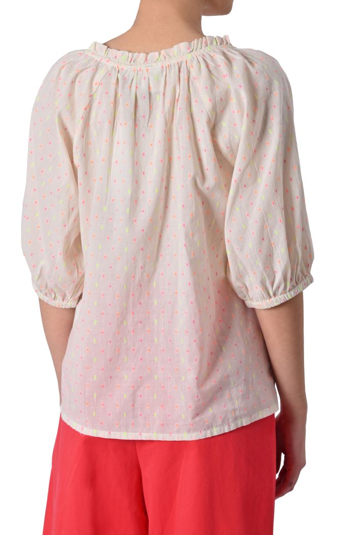 Blusa over Fivola in jacquard di Ichi