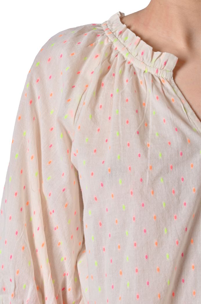 Blusa over Fivola in jacquard di Ichi