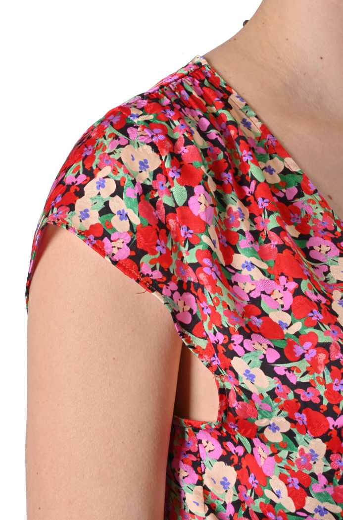 Blusa Penny avvolgente stampa floreale di Grace & Mila
