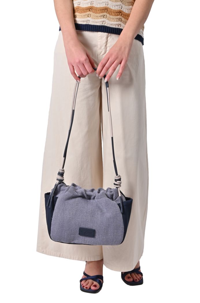 Borsa Asa bicolore in juta di Nice Things