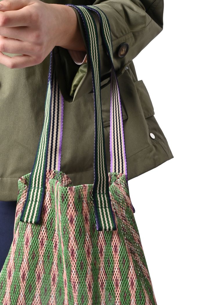 Borsa Kampur big rete multicolore di Épice