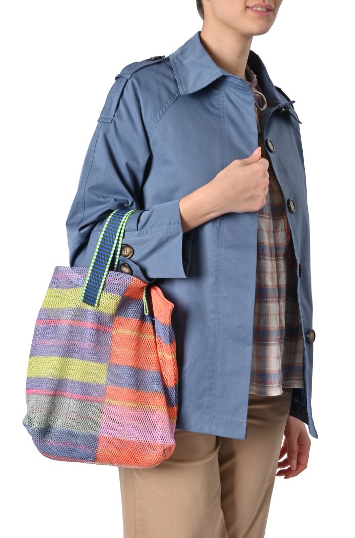 Borsa Kampur small rete multicolore di Épice