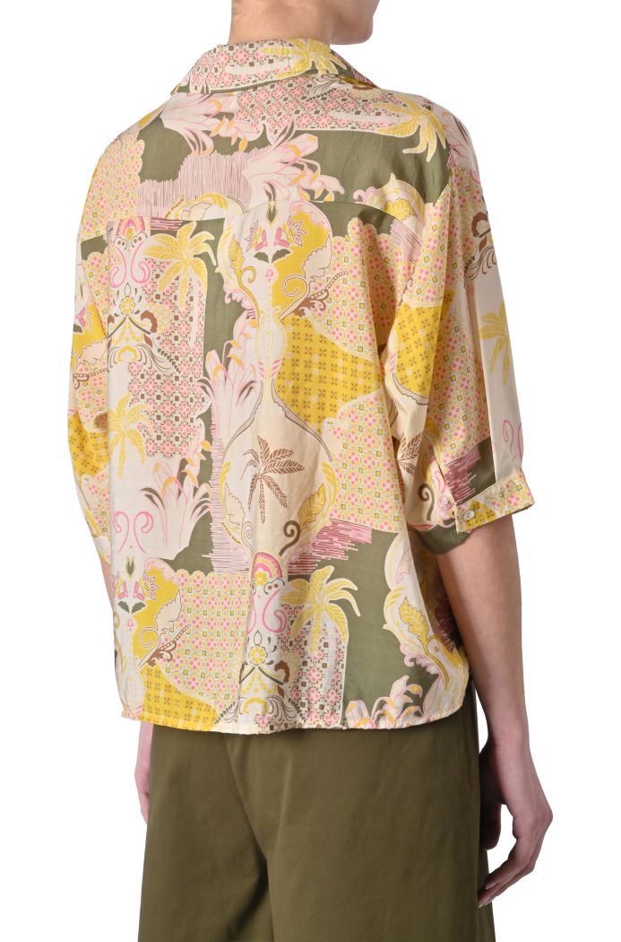 Camicia Ezekiel in rayon stampato di Adorè