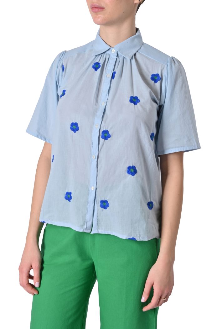 Camicia Floreale ricamo fiori di Compañia Fantástica