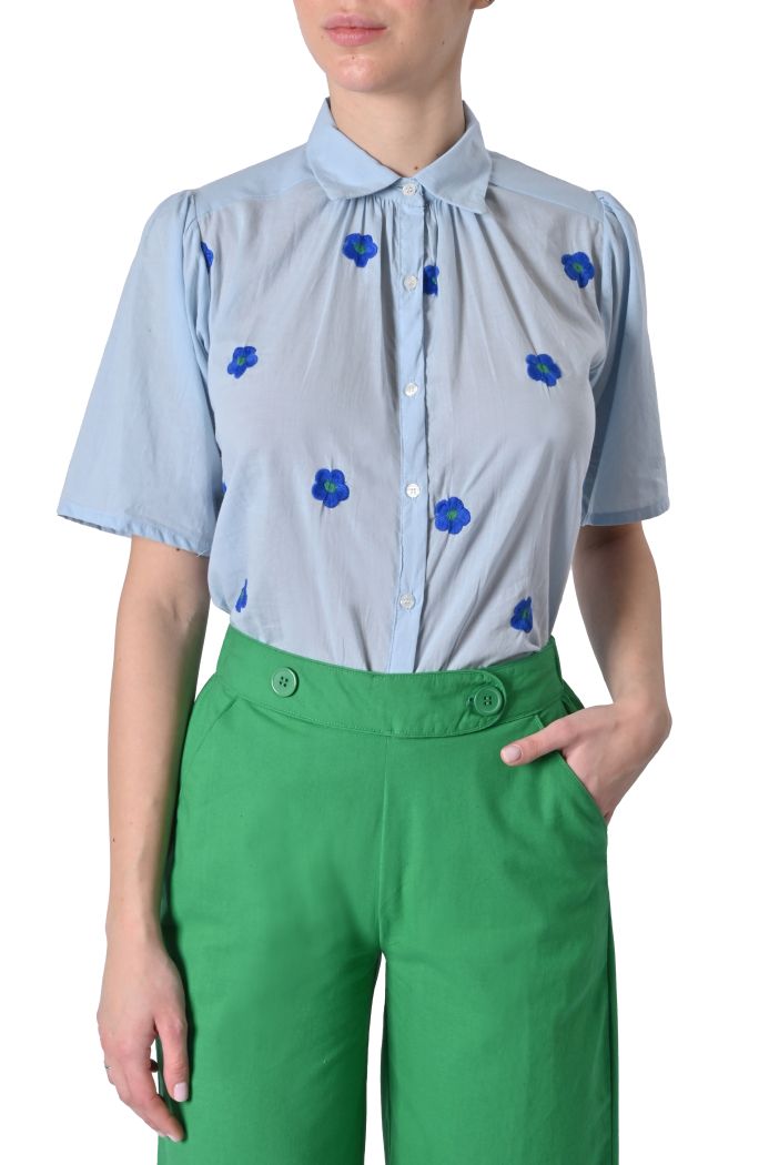 Camicia Floreale ricamo fiori di Compañia Fantástica