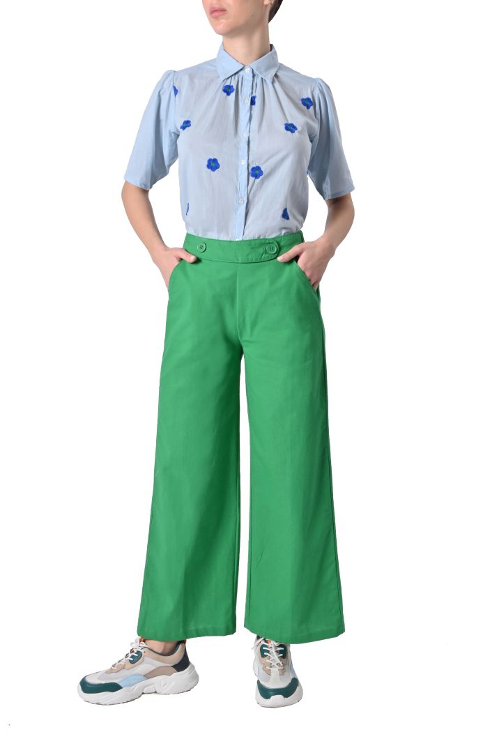 Camicia Floreale ricamo fiori di Compañia Fantástica