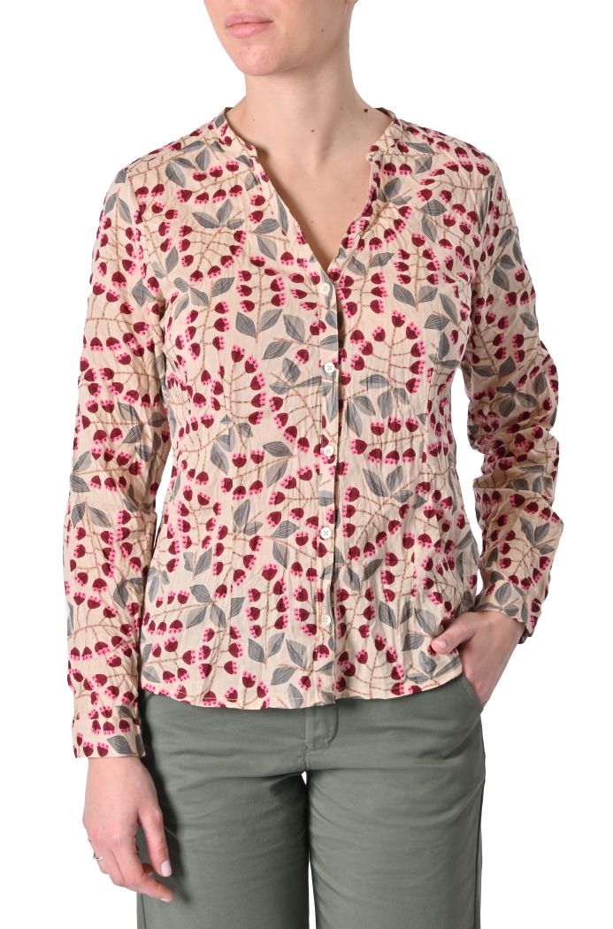 Camicia Flowers stropicciata fantasia di Nice Things