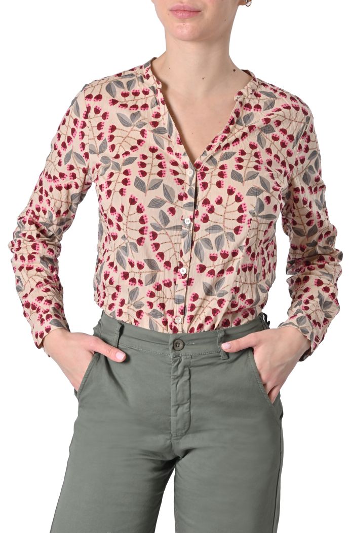 Camicia Flowers stropicciata fantasia di Nice Things