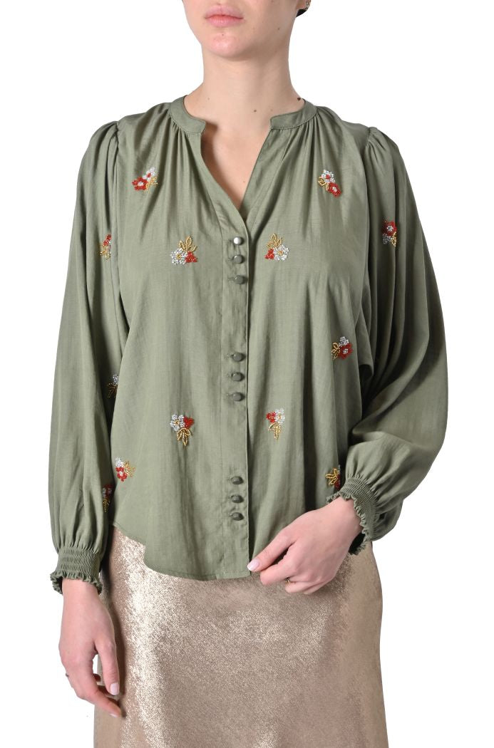 Camicia Galilee ricamata di Orfeo
