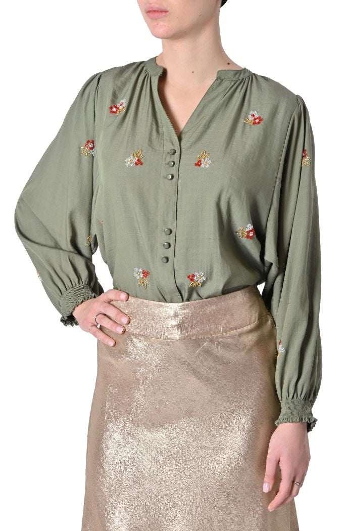 Camicia Galilee ricamata di Orfeo