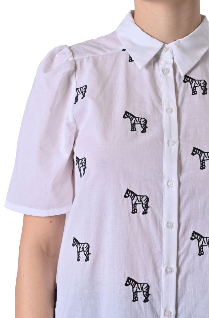 Camicia Horse ricamo zebre di Compañia Fantástica
