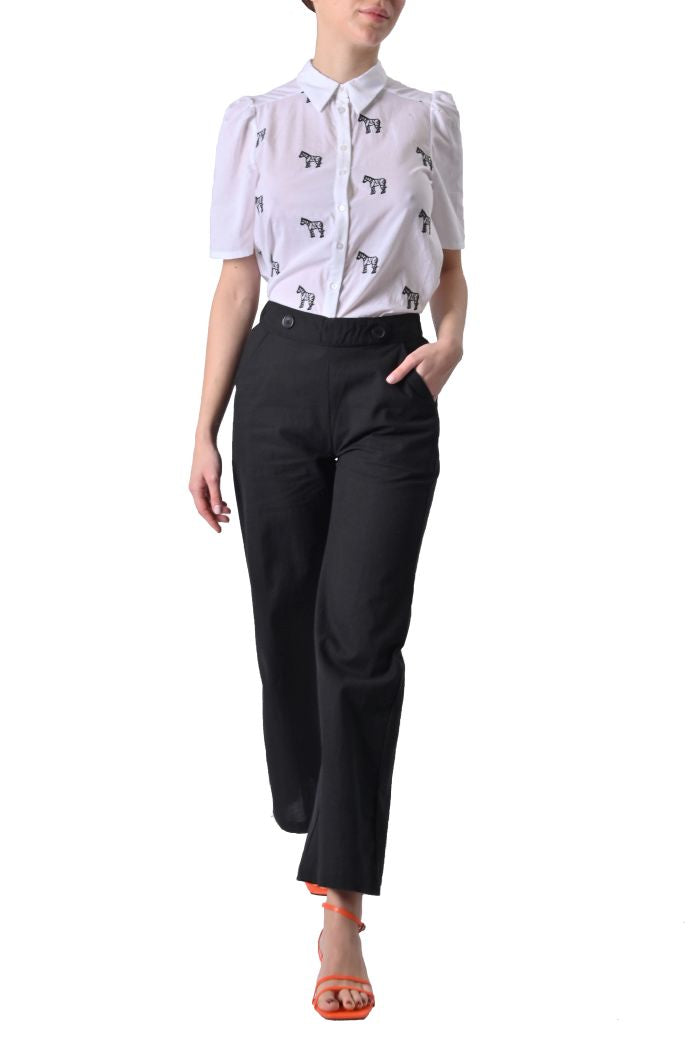Camicia Horse ricamo zebre di Compañia Fantástica