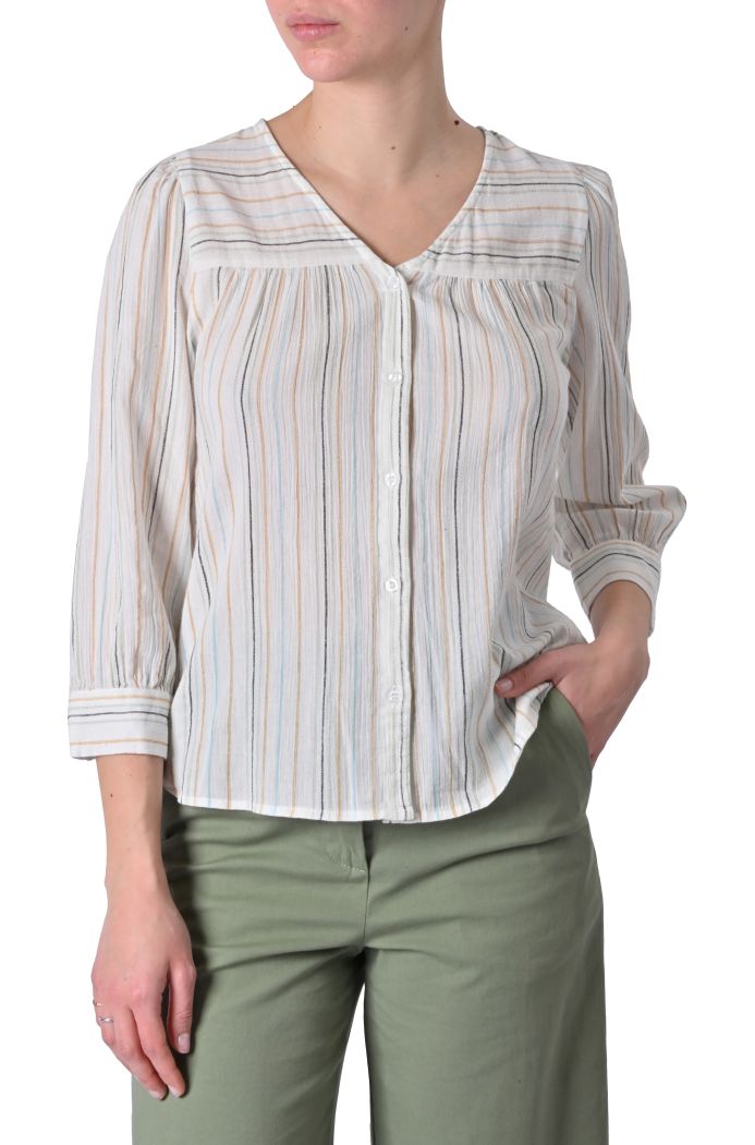 Camicia Nadi in cotone rigato di Fransa