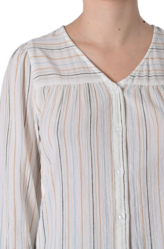 Camicia Nadi in cotone rigato di Fransa