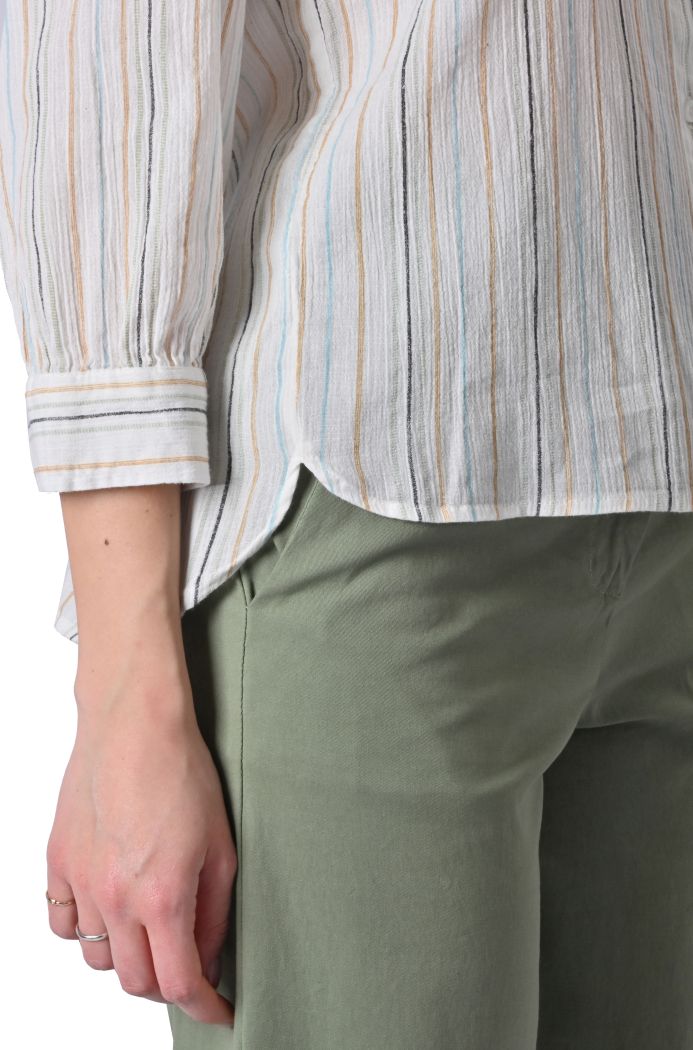 Camicia Nadi in cotone rigato di Fransa