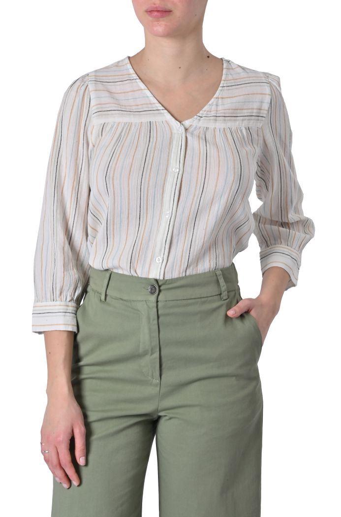 Camicia Nadi in cotone rigato di Fransa