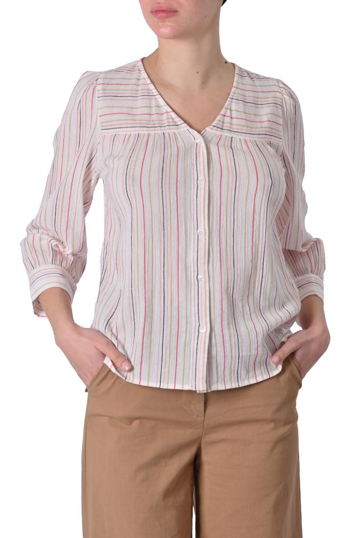 Camicia Nadi in cotone rigato di Fransa