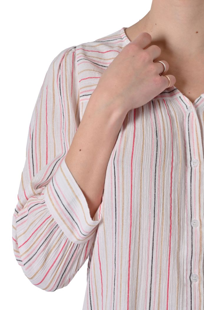 Camicia Nadi in cotone rigato di Fransa