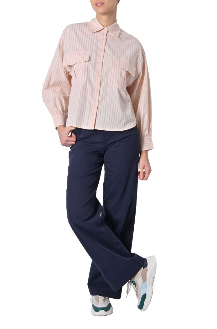Camicia Phobe a righe oversize di Grace & Mila