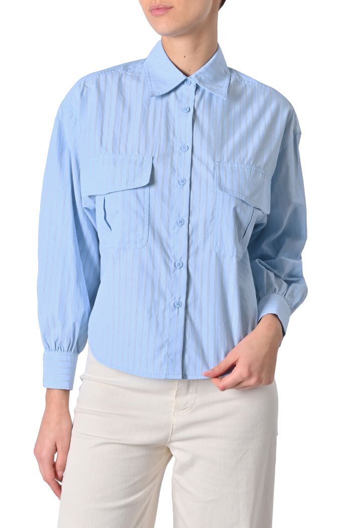 Camicia Phobe a righe oversize di Grace & Mila