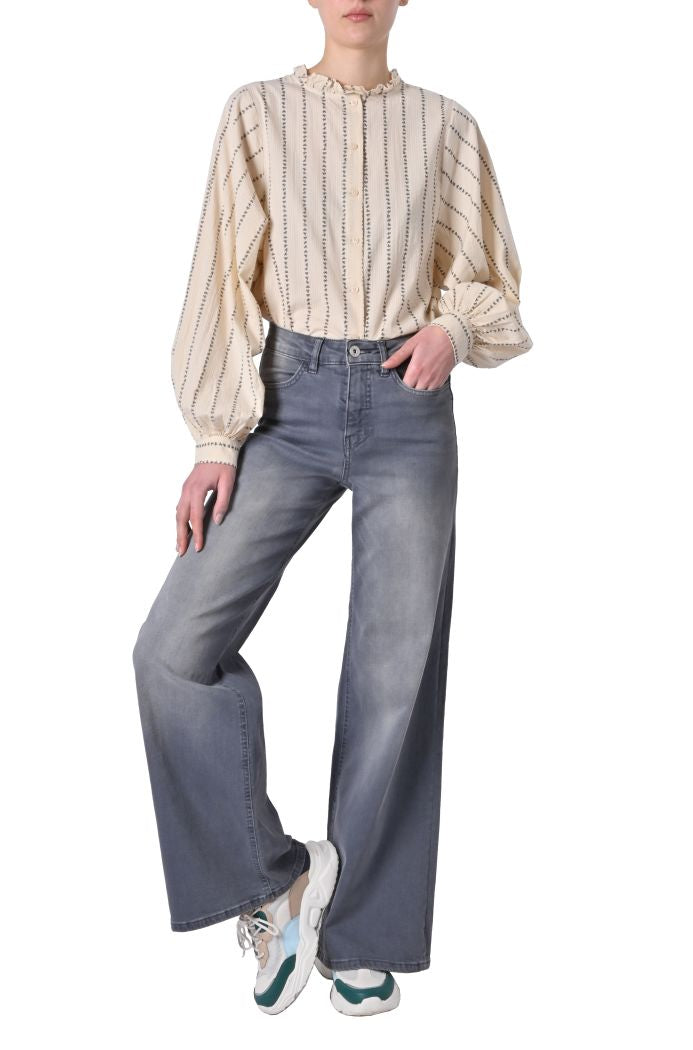 Camicia Qsima in cotone stampato di Ichi