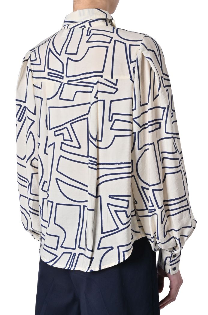 Camicia Yilia in viscosa stampata di B•young