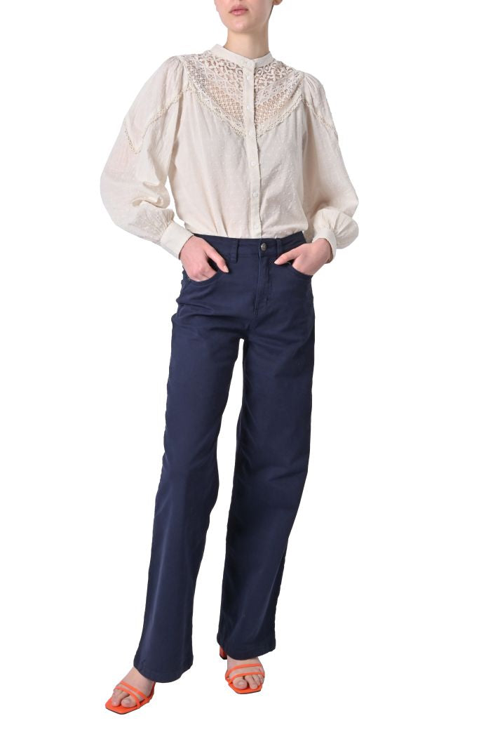 Camicia Zabrina in plumetis di Ichi