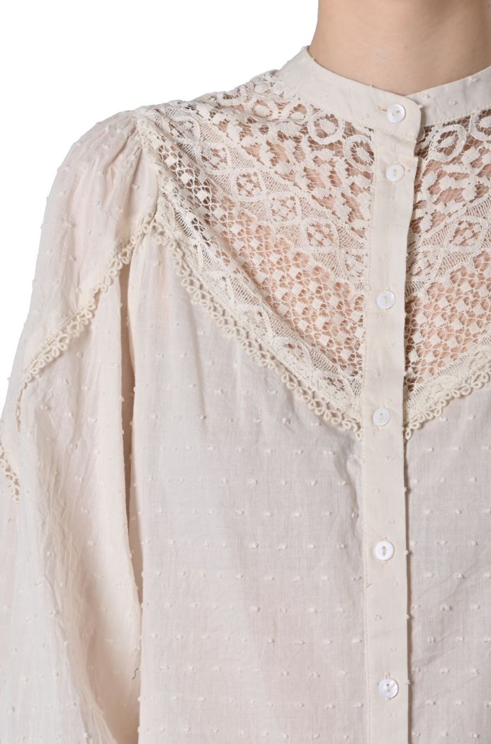 Camicia Zabrina in plumetis di Ichi