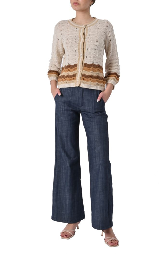 Cardigan Onde traforato di Sheare