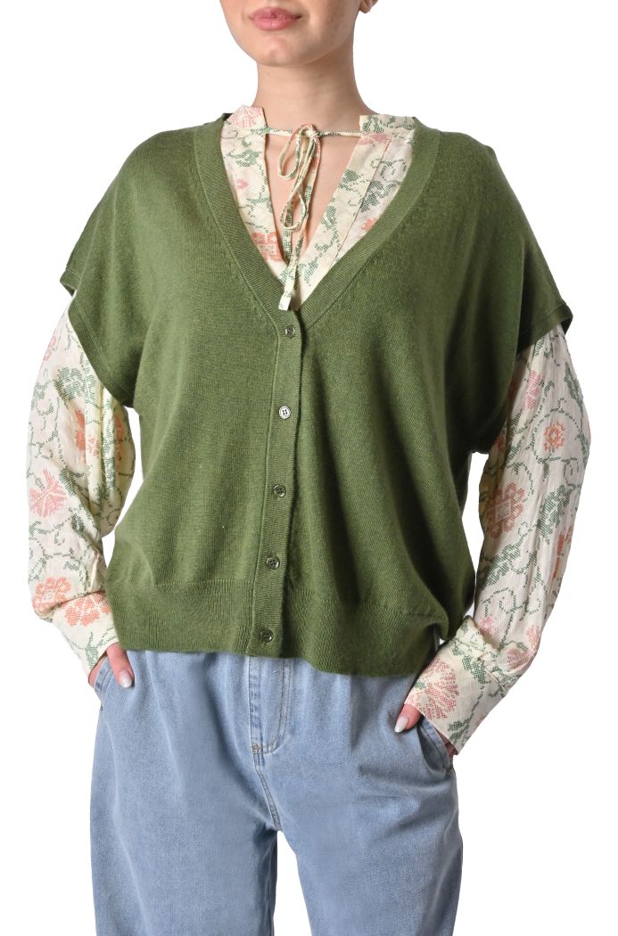 Cardigan Youth manica corta di Rue Mazarine