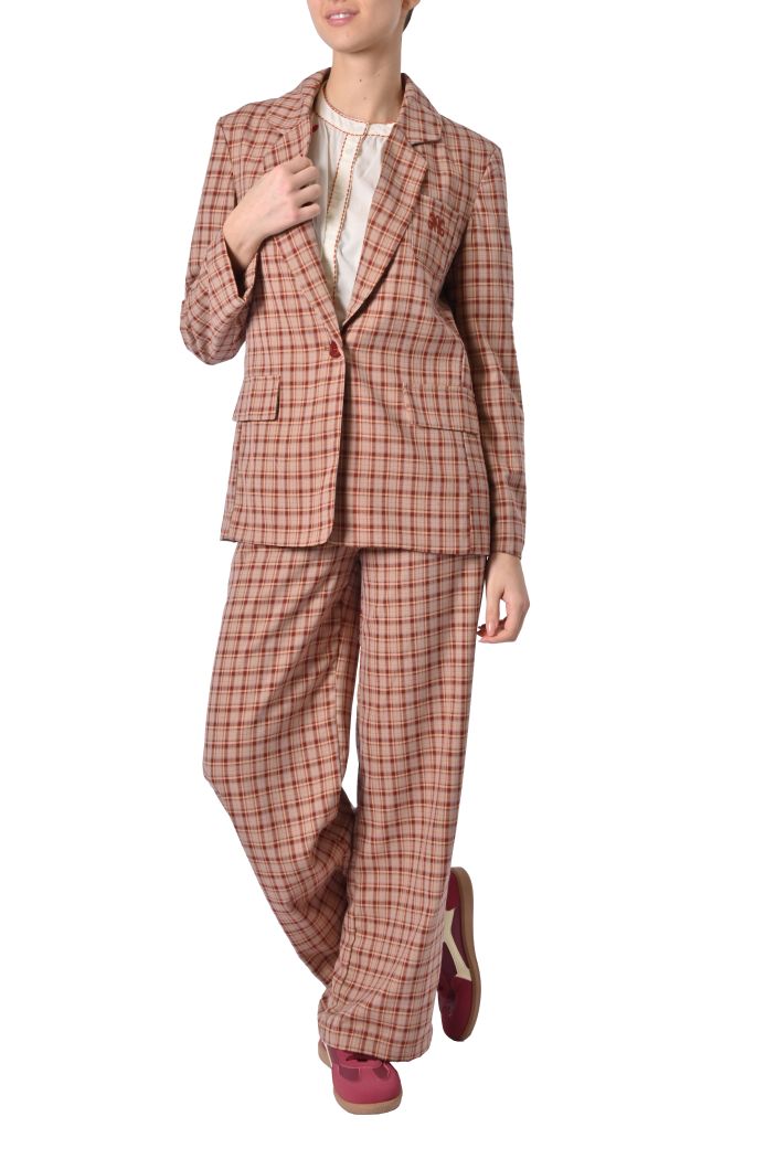 Giacca blazer Horty a quadri di An'ge
