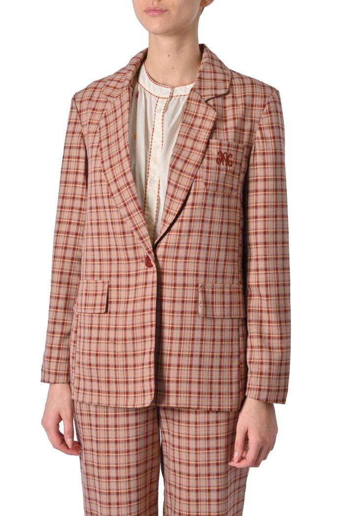Giacca blazer Horty a quadri di An'ge