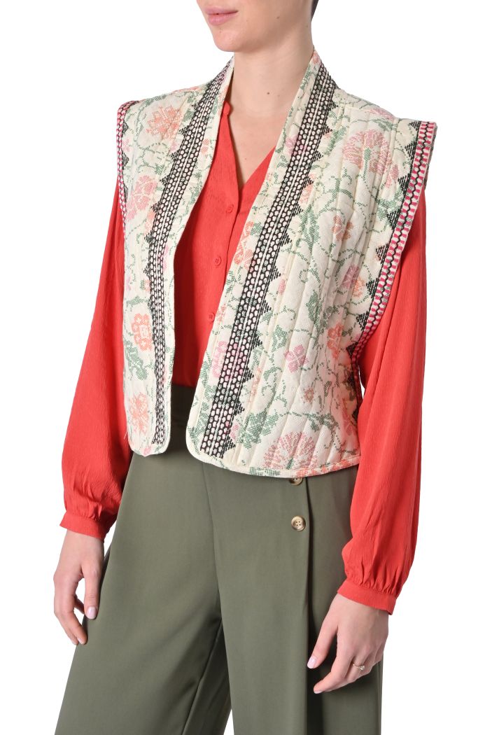 Gilet Boho ricamato di Rue Mazarine