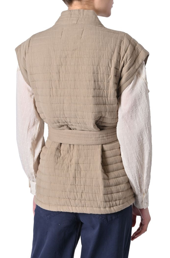 Gilet kimono Estino trapuntato di B•young