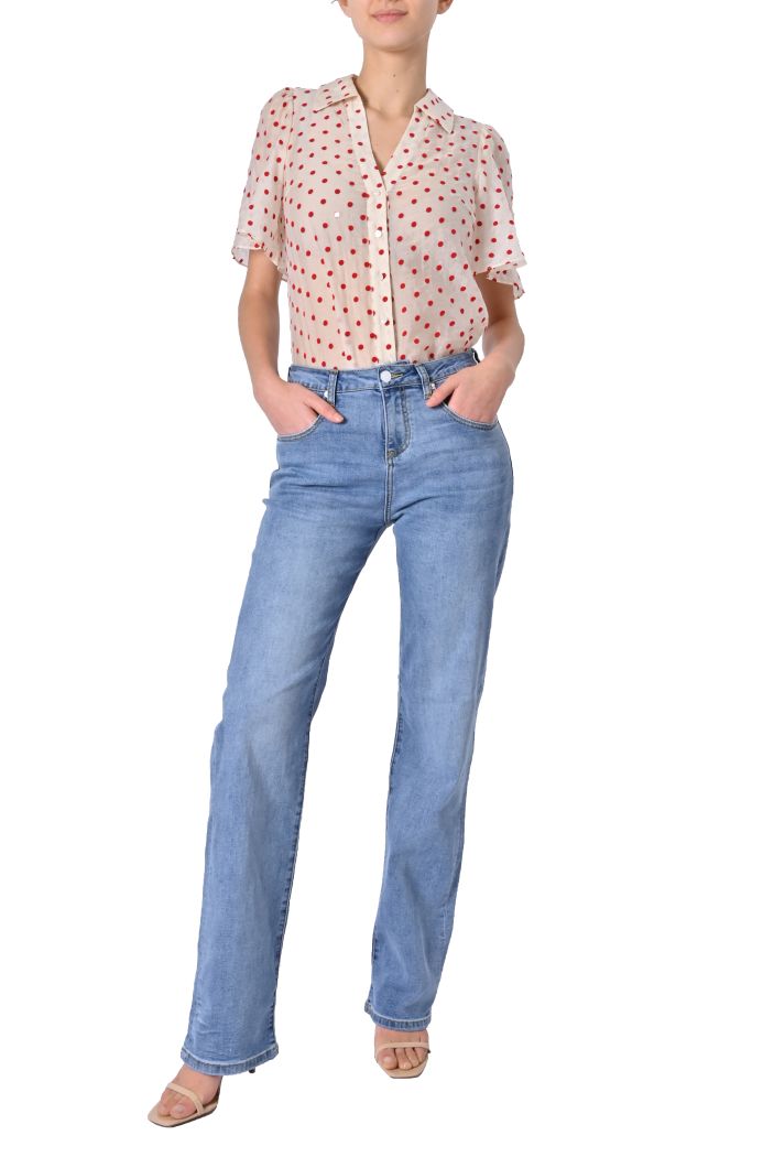 Jeans Iris palazzo di White Wise