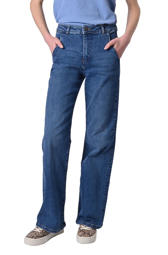 Jeans Selma in cotone elasticizzato di Fransa