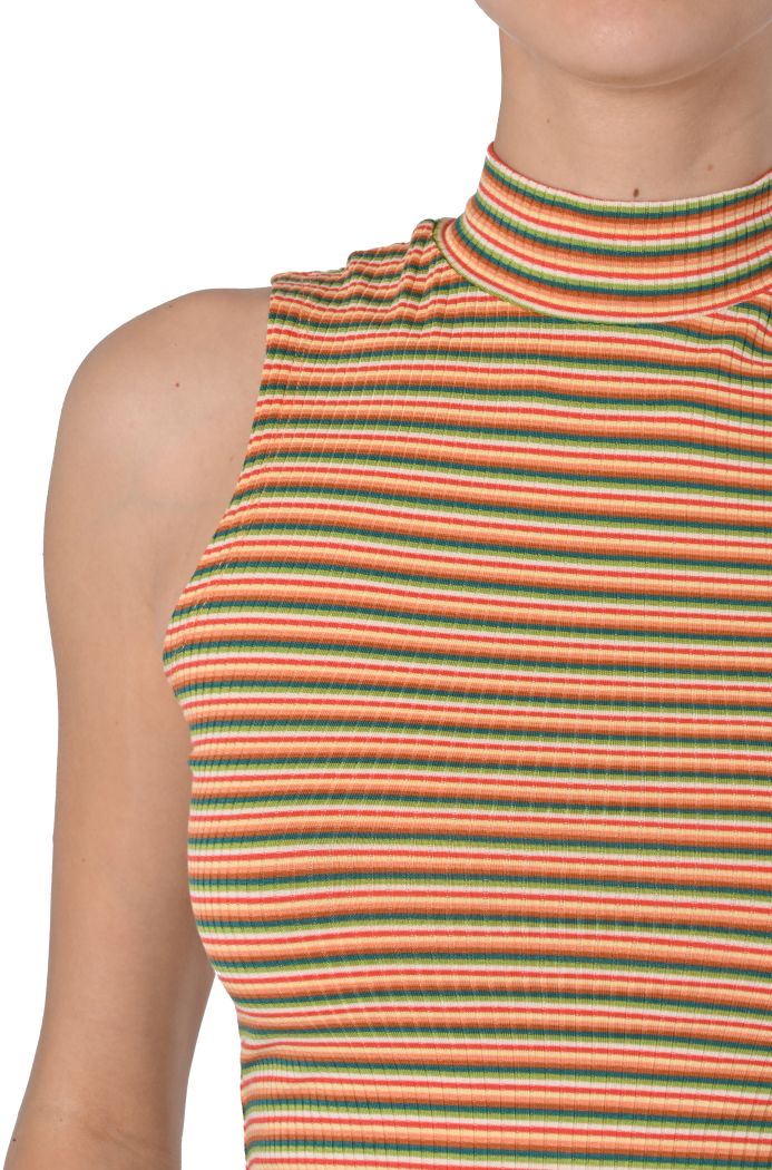 Maglia Boxy Stripe senza maniche di King Louie