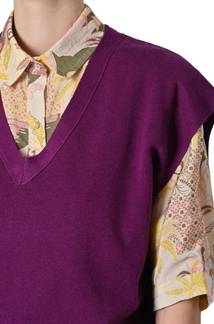 Maglia Prune scollo V di Adorè