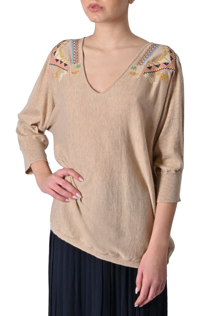 Maglia Sierra con ricamo di Rue Mazarine
