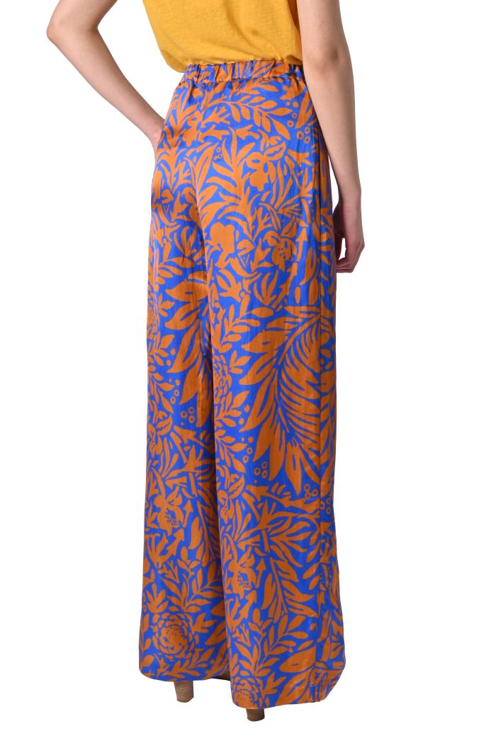 Pantalone Cleya misto lino stampato di Louizon