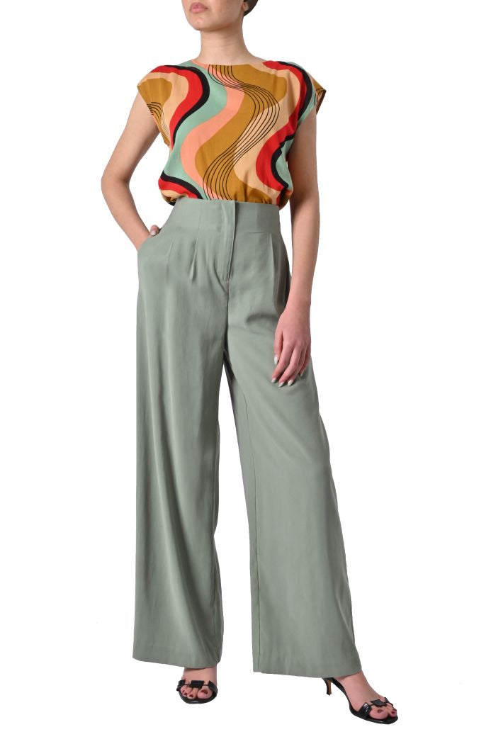 Pantalone Dalano in viscosa di Fransa