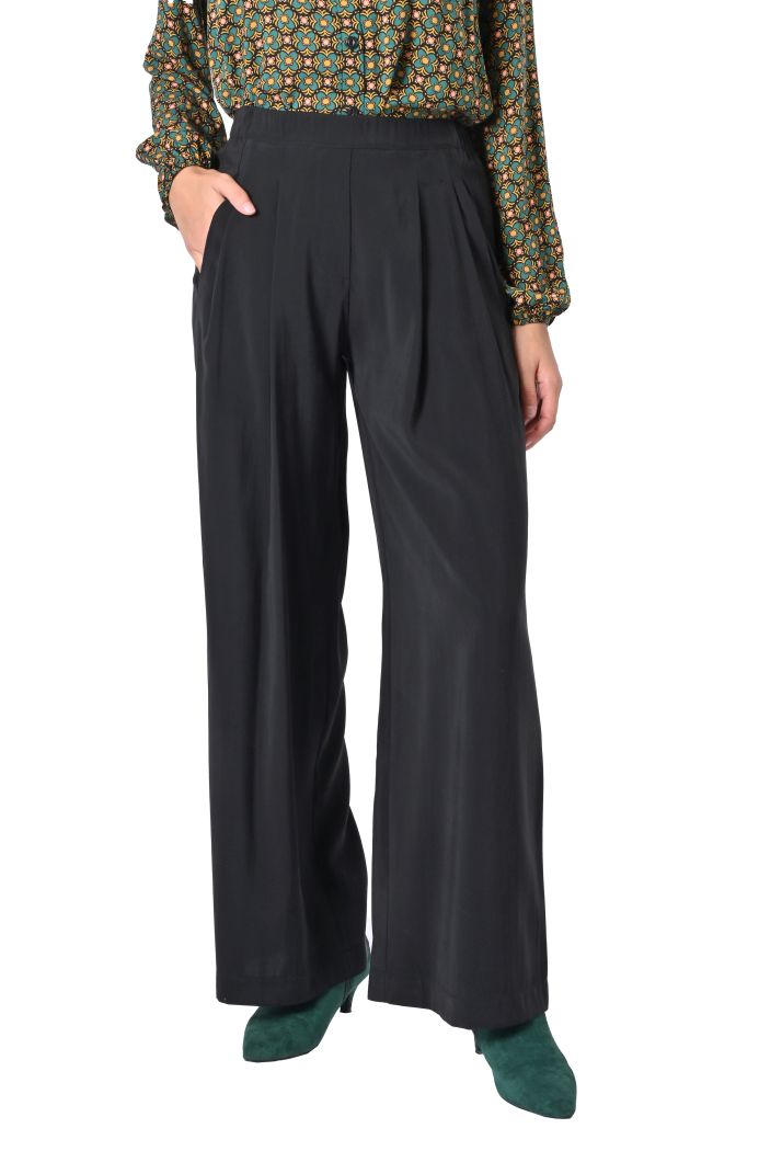 Pantalone fluido Cupro con pinces di Sheare