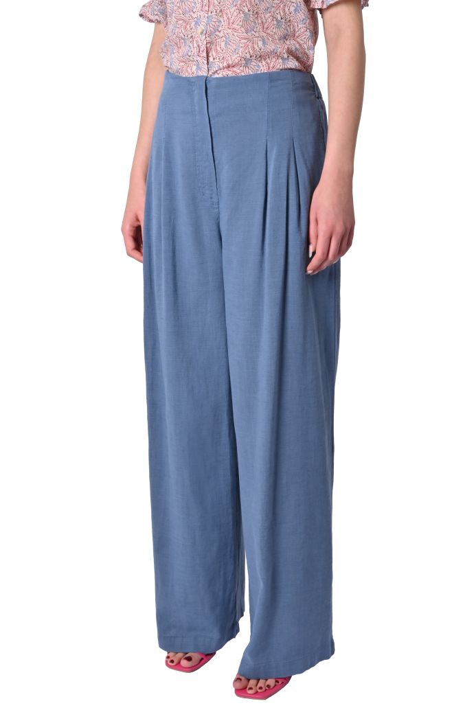 Pantalone fluido Milos misto lino di Sheare